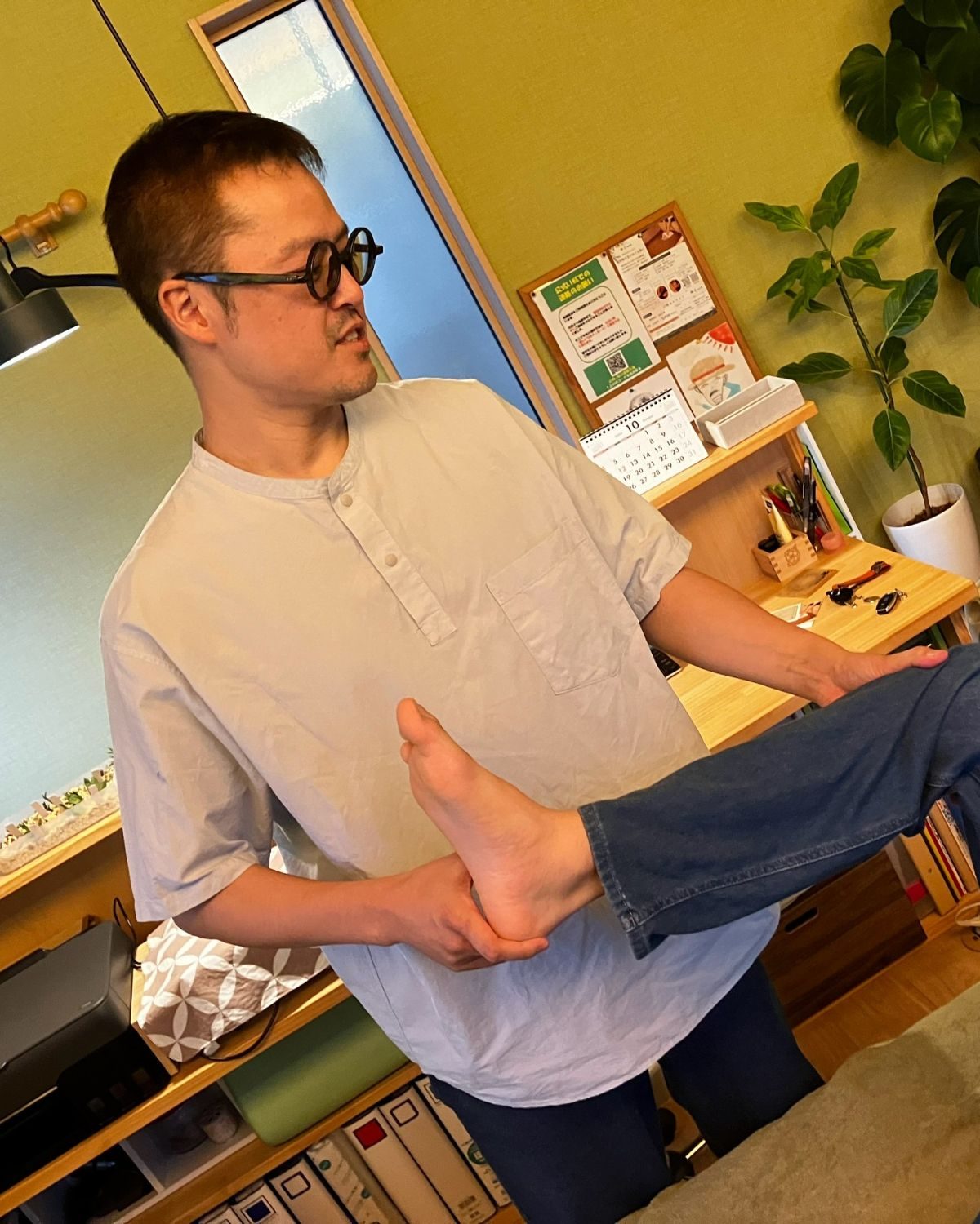施術をする北野剛士